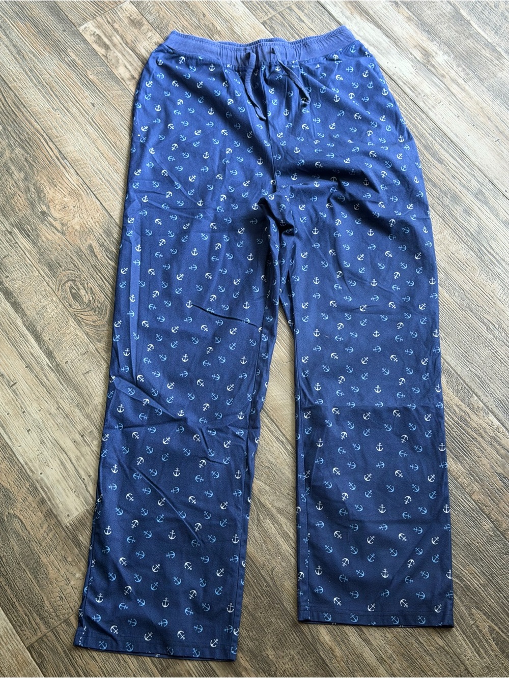 Navy Anchor-Print Women's Lounge Pants